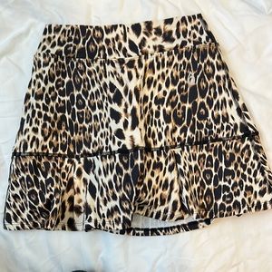 DonaJo Leopard Tennis Skort